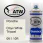 Preview: Porsche, Onyx White Tricoat, 0K1 / 0R: 400ml Sprühdose, von ATW Autoteile West.